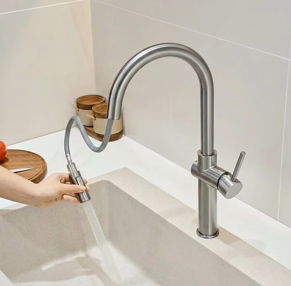 Kitchen faucet Fresh High BRUSH NICKEL