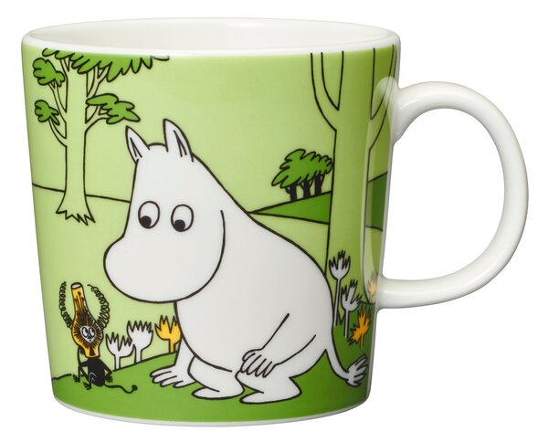 Arabia Moomintroll Moomin mug Grass green