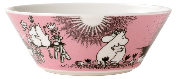 Arabia Moomin Love bowl pink