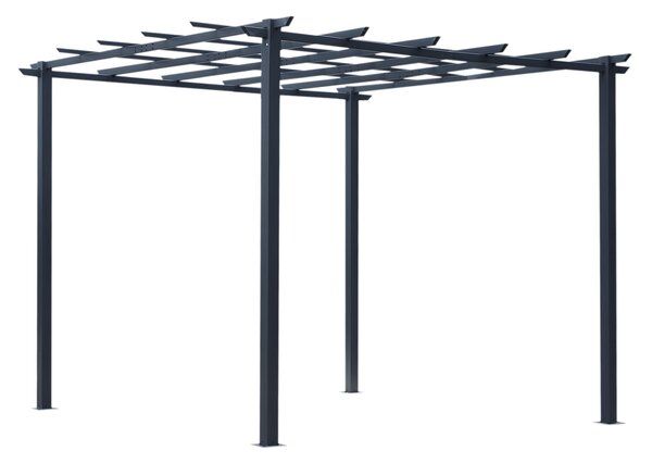 Outsunny 3 x 3 Meter Metal Pergola Gazebo Grape Trellis Climbing Plants Outdoor Sun Shelter Arbours Garden