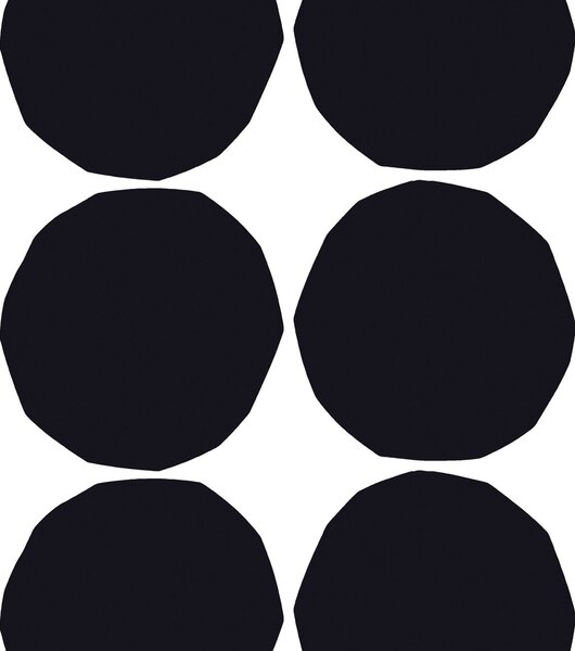 Marimekko Isot Kivet fabric black-white