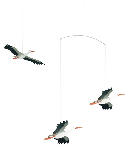 Flensted Mobiles Lucky storks mobile multi