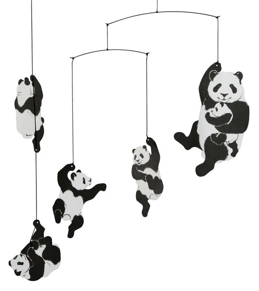 Flensted Mobiles Panda mobile black-white