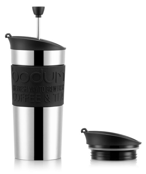 Bodum Bodum Travel press mug chrome black