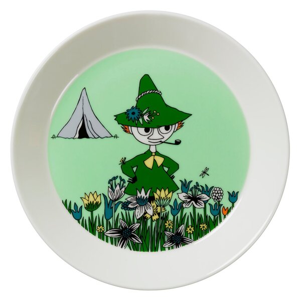 Arabia Snufkin plate green