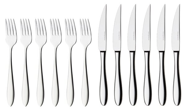 Hardanger Bestikk Fjord steak cutlery 12 pcs stainless steel