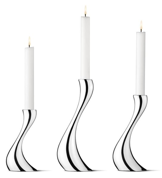 Georg Jensen Cobra candleholder 3-pack stainless steel