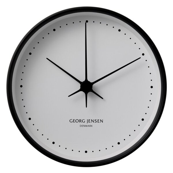 Georg Jensen Koppel wall clock black-white Ø 22 cm