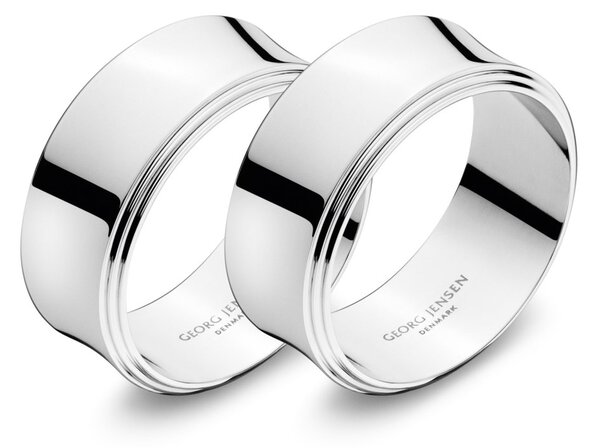 Georg Jensen Pyramid napkin ring 2-pack