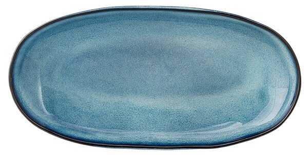 Bloomingville Sandrine medium serving platter blue