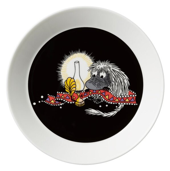 Arabia Ancestor Moomin plate black