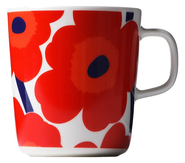 Marimekko Unikko tea mug 4 dl red-white