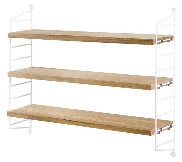 String String shelf Pocket oak-white oak-white