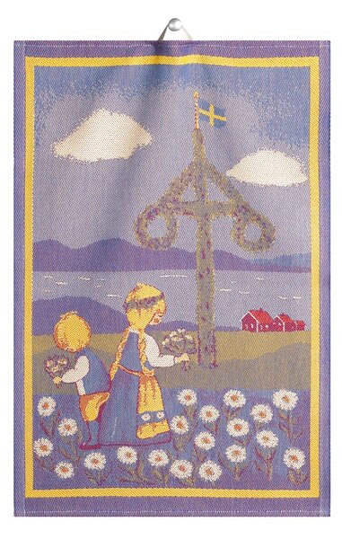 Ekelund Linneväveri Svensk Sommar kitchen towel 35x50 cm