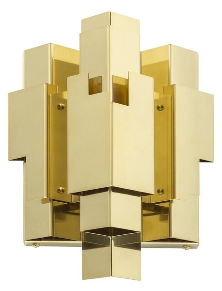 Örsjö Belysning Skyline wall lamp rough brass