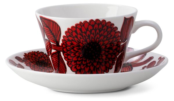 Gustavsbergs Porslinsfabrik Röd Aster coffee set coffee cup + saucer