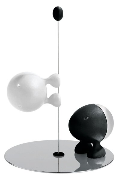 Alessi Lilliput salt and pepper set black-white