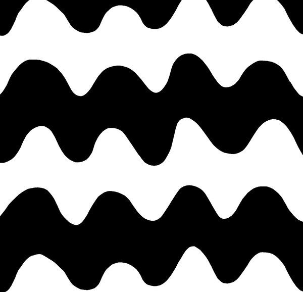 Marimekko Lokki fabric black-white