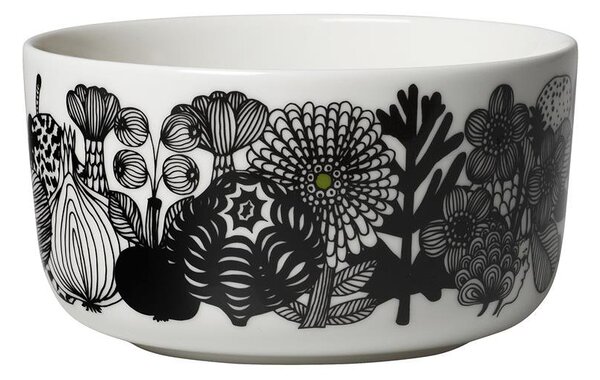 Marimekko Siirtolapuutarha bowl 5 dl black-white (Finland 100 years)