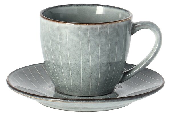 Broste Copenhagen Nordic Sea cup with saucer 8.8 cm