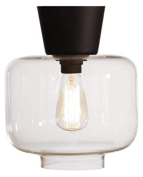 Globen Lighting Ritz ceiling lamp clear-black