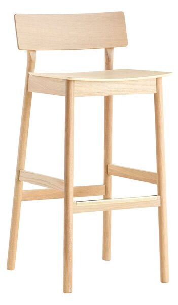 Woud Pause barstool 75 cm White-pigment oak