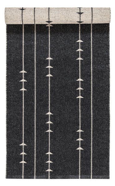 Scandi Living Fir rug nude-black 70x250 cm