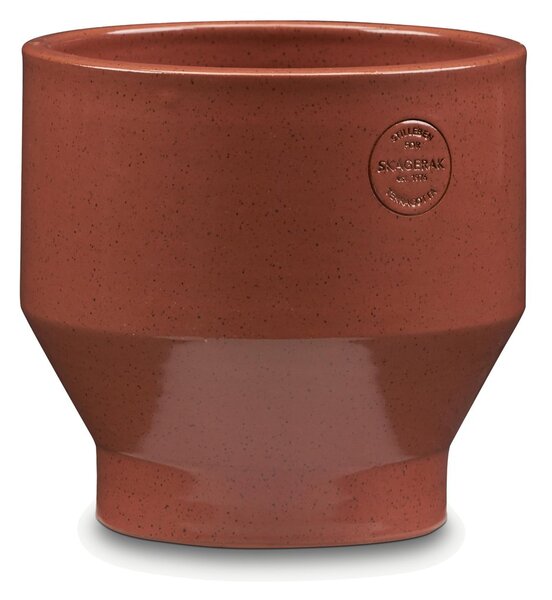 Skagerak Edge pot (indoor) Ø18 cm burned red