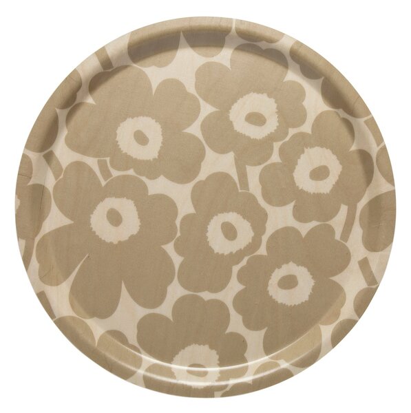 Marimekko Mini Unikko tray Light brown-beige