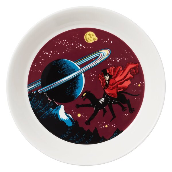 Arabia The Hobgoblin Moomin plate purple