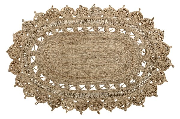 Bloomingville Bloomingville jute rug oval natural