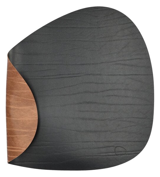 LIND DNA Buffalo placemat reversible curve L 1 pcs black-nature