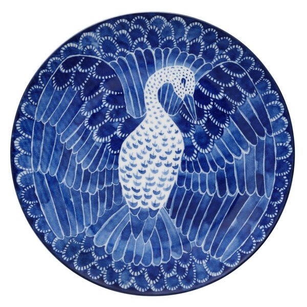 Götefors Porslin Selma plate bird Ø 21 cm 21 cm