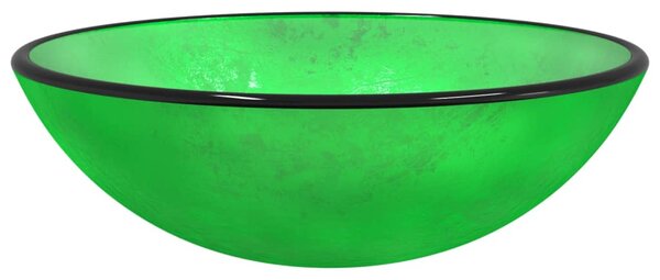 Basin Tempered Glass 42x14 cm Green