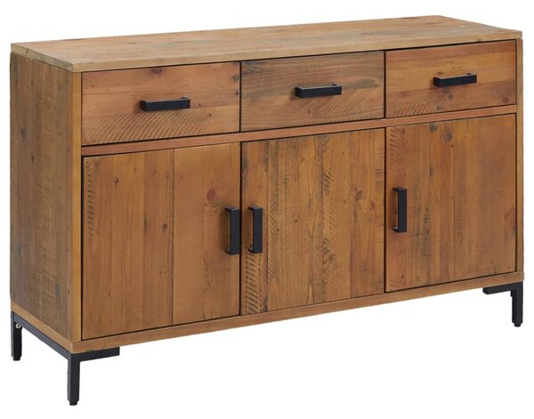 Sideboard Brown 110x35x70 cm Solid Pinewood