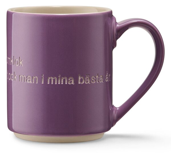 Design House Stockholm Astrid Lindgren mug, I am handsome lila-swedish