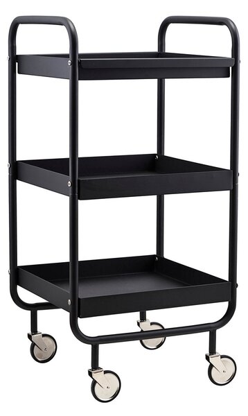 House Doctor Roll trolley with removable tray Black