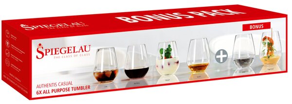 Spiegelau Authentis Casual glass 46cl. 6-pack clear