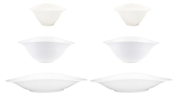 Villeroy & Boch Vapiano bowl trio 6-pack white