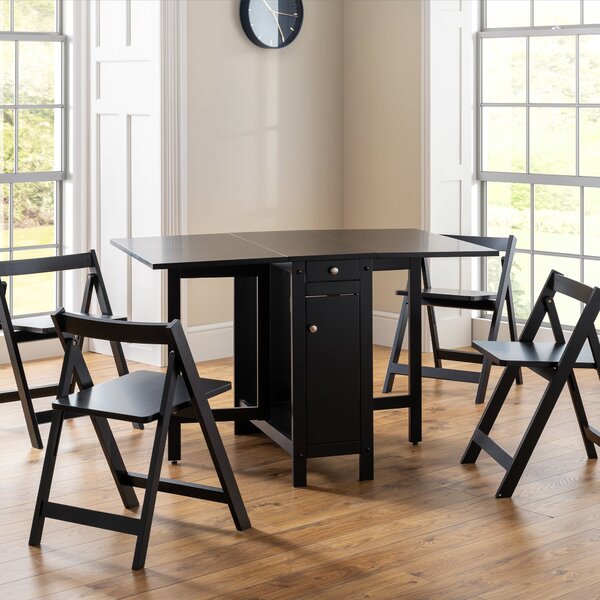 Savoy 4 Seater Dining Set Black