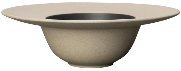 Byon Fumiko soup plate Beige-black