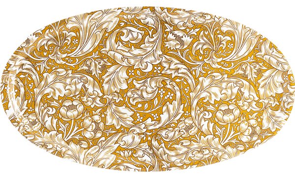 Åry Home Bachelor's Button oval tray 50x28 cm