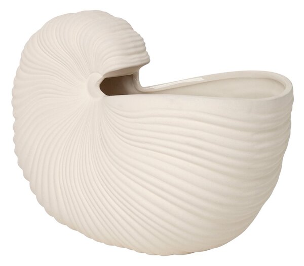 Ferm LIVING Shell flower pot Off white