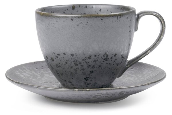 Bitz Bitz cup with saucer Grey