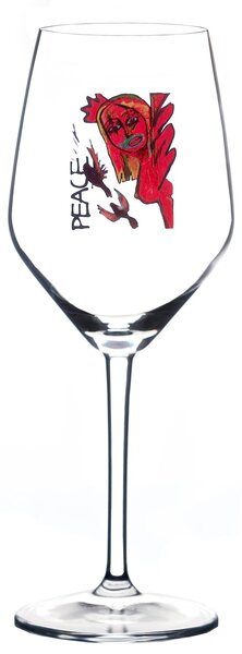 Carolina Gynning Scream Peace rosé/white wine glass 40 cl