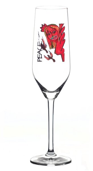 Carolina Gynning Scream Peace champagne glass 30 cl