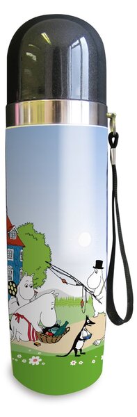 Opto Design Moomin Holiday-Summer thermal flask 0.5 l Green