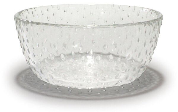 Aida Raw glass bowl Ø14 cm Clear