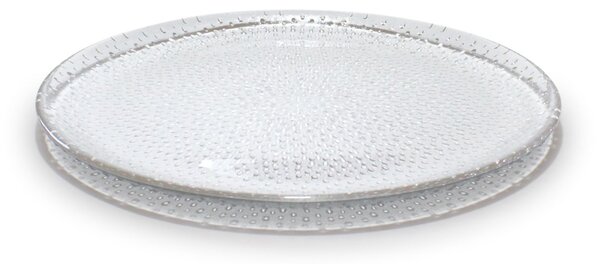 Aida Raw glass plate Ø22.5 cm Clear