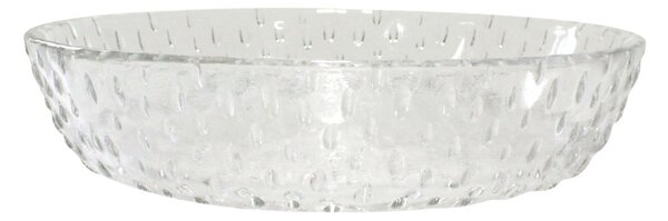 Aida Raw deep plate glass Ø16 cm Clear